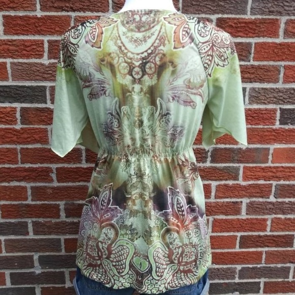 Live and Let Live Beaded Top - Size Small - Picture 4 of 5